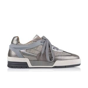 DWRS Buckby Steel Metallic Leather Suede Sneakers Made in Portugal Wmns 38 NEW